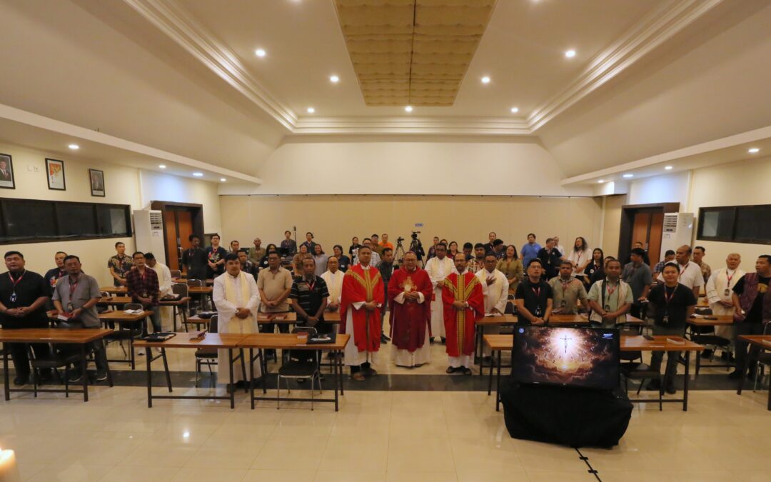 Para peserta Training Of Trainer Komsos KWI di Aula Pelican Pusat Pastoral Sanjaya Muntilan ( 24/08 ). Dok. Komsos KWI.